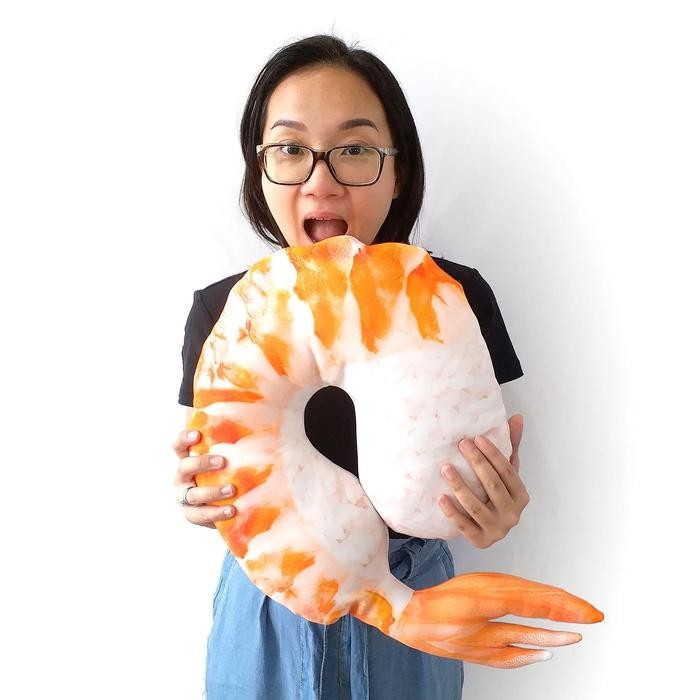 Bantal Leher Udang Ebi Sashi Penggemar Makanan Jepang