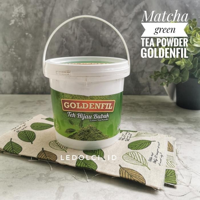

Goldenfil Matcha Powder Bubuk Teh Hijau Bubuk (1 Ember = 500 Gram)