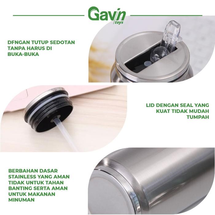 Beer Can Botol Minum Tumbler ainless 500ml Insulated Bottle 500 ml