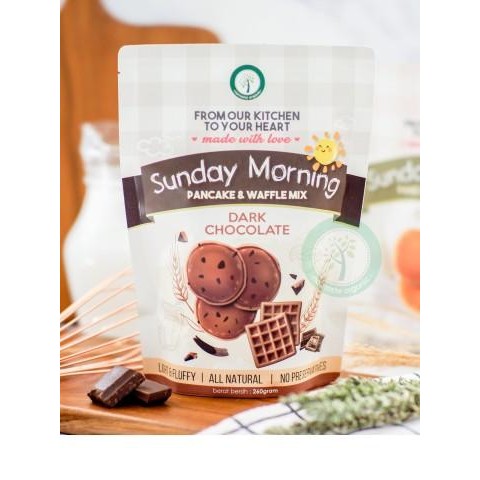 

SUNDAY MORNING PANCAKE AND WAFFLE MIX - DARK CHOCOLATE 260GR