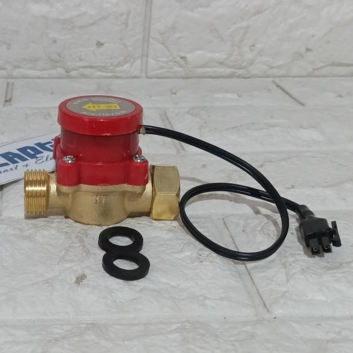 Sensor Flow Ht30 0-110V Flow Switch Pendingin Air Water Cooler 1/2In