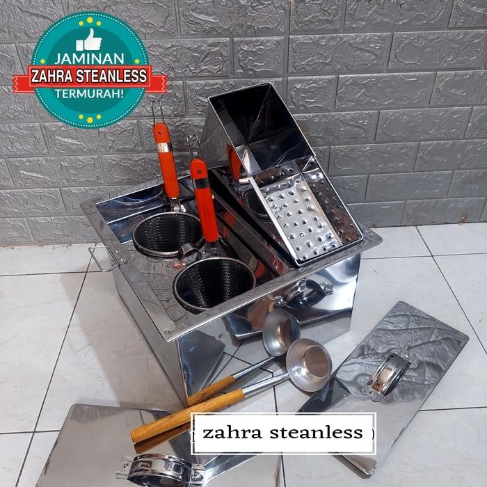 DANDANG MIE AYAM 2 LUBANG KUAH SEKAT SET MEJA/ PANCI MIE PENTOL / TONG