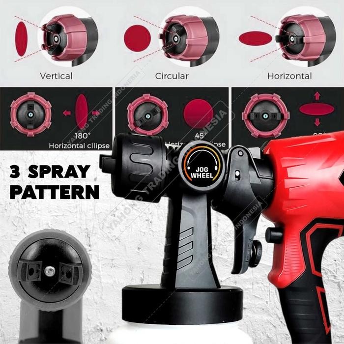 SPRAY GUN CORDLESS MESIN CAT BATERAI SUNC TOOLS