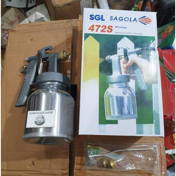SAGOLA SPRAY GUN TABUNG BAWAH 472S ALAT SEMPROTAN CAT SPET SEMPROT