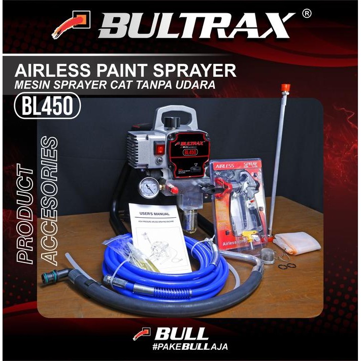 BULTRAX AIRLESS PAINT SPRAYER MESIN SPRAYER CAT TANPA UDARA BL450