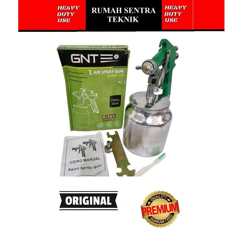 SPRAY GUN F75 GNT TABUNG BAWAH ALAT CAT SPRAYGUN F 75S F75S GNT
