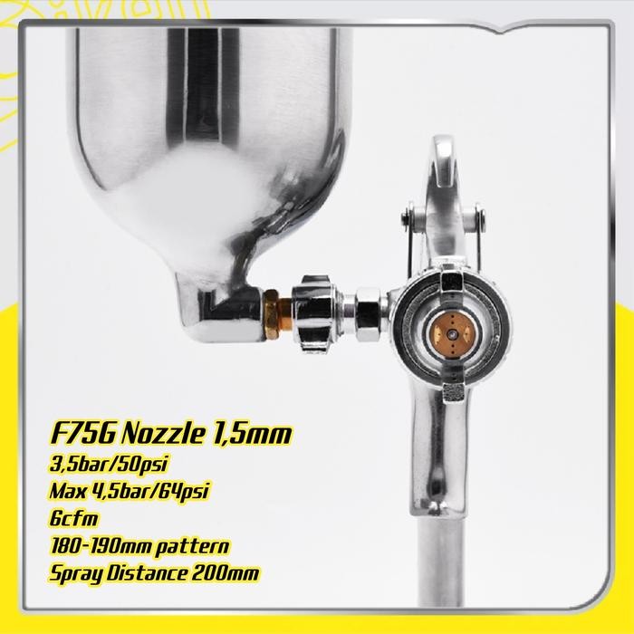 SPRAY GUN AUARITA F75 G ORIGINAL EXCELLENT ATOMIZATION SPRAY GUN