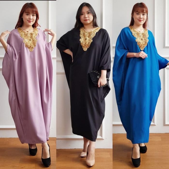 Kaftan Kajol Baju Dress Muslim Wanita Panjang Murah