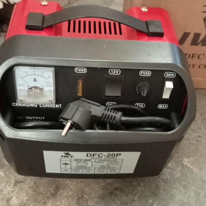 BATTERY CHARGER 20A IWT DFC-20P - CHARGER CAS AKI KERING BASAH 20 A