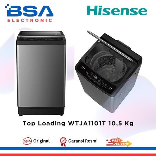 Hisense WTJA1101T Mesin Cuci 1 Tabung Top Loading 10,5 Kg Hijab Mode