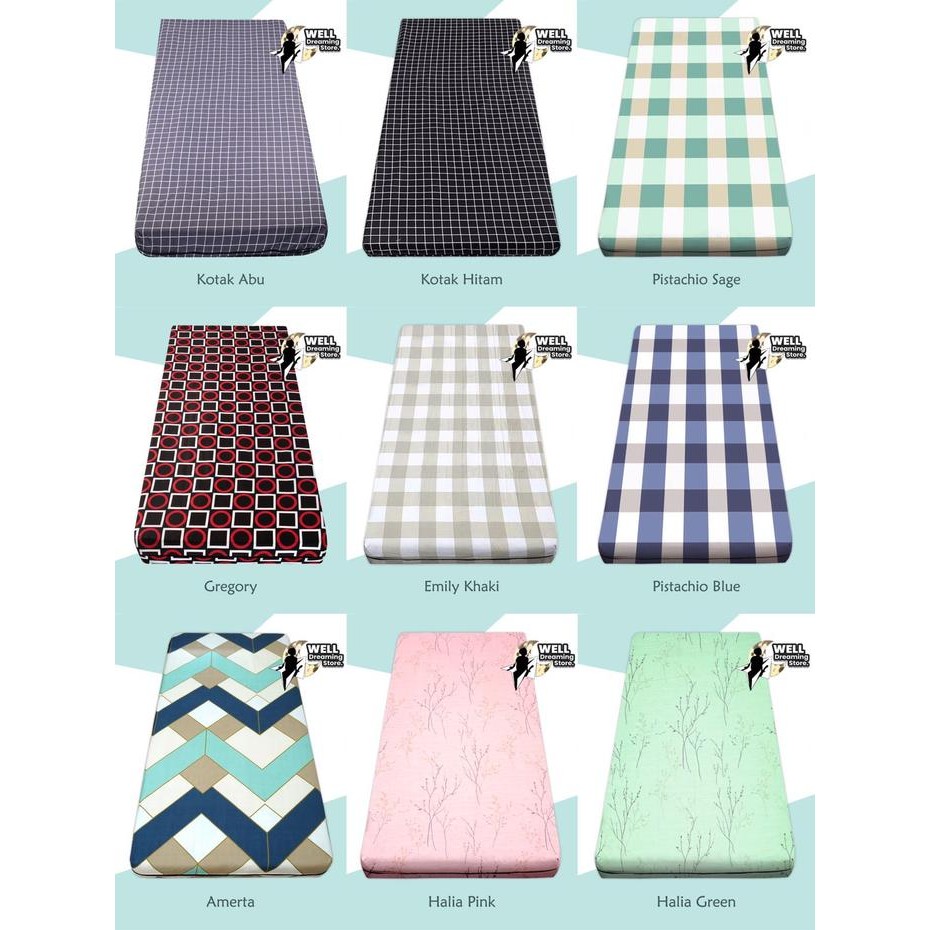 Custom Ukuran Sarung Kasur Busa Resleting 180X200X10 S/D 200X200X35