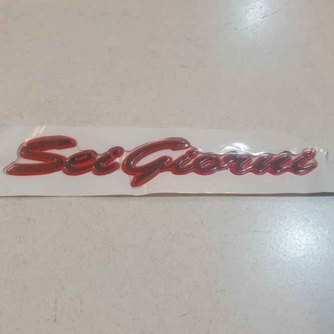 Limited Logo Sticker Stiker Emblem Vespa "Sei Giorni" Ori