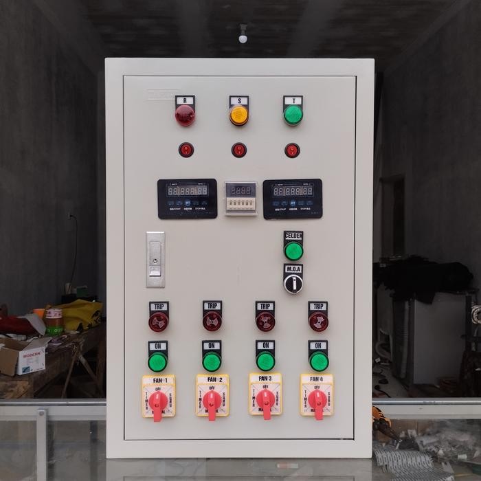 panel blower kandang ayam ch 3 phase,4 blower 1 celdek