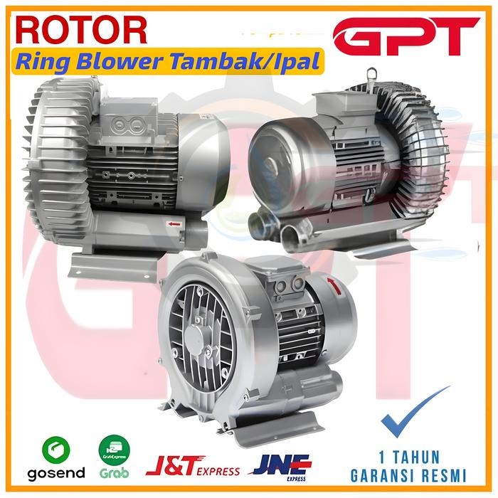 Ring blower 250W tambak/ipal Vortex Blower aerator ROTOR HB-250 220V