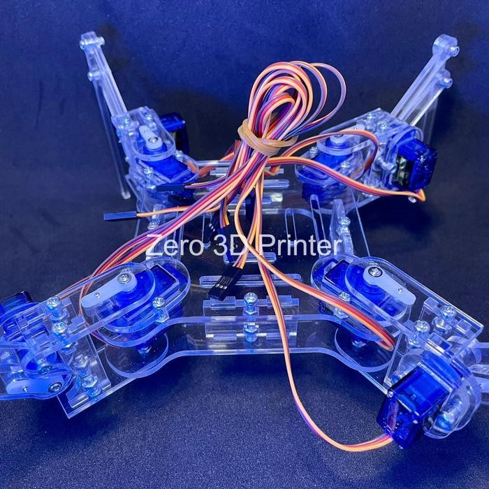 Kit Quadpod Spider Laba-laba Arduino Robot Akrilik - Z3D