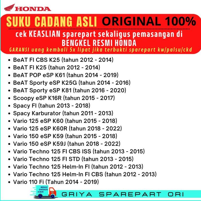 PAKET AS shock depan Beat fi Original Honda Beat Street AS shockbreaker Beat Esp Ori Scoopy FI As