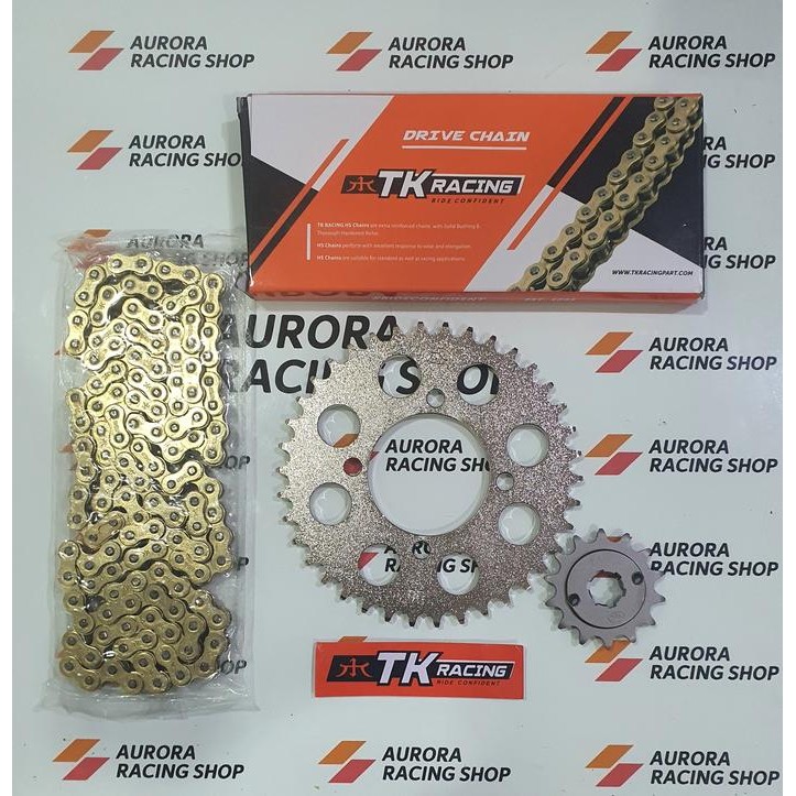 Gear Set TK 415 Yamaha RX King & Rantai TK 415 HS Gold