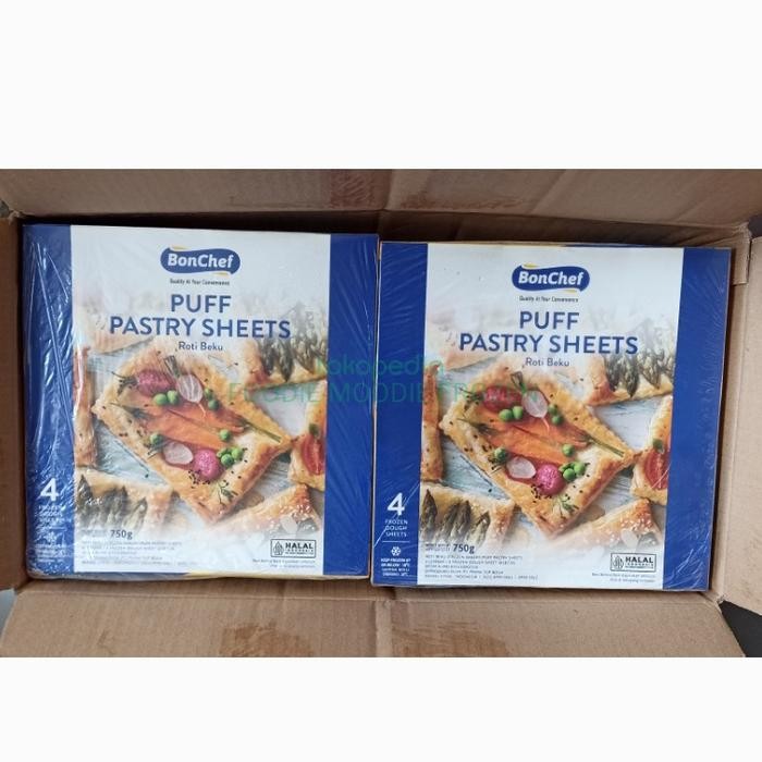 

New Puff Pastry Sheet Bonchef isi 4sheet-ukuran 24x24cm