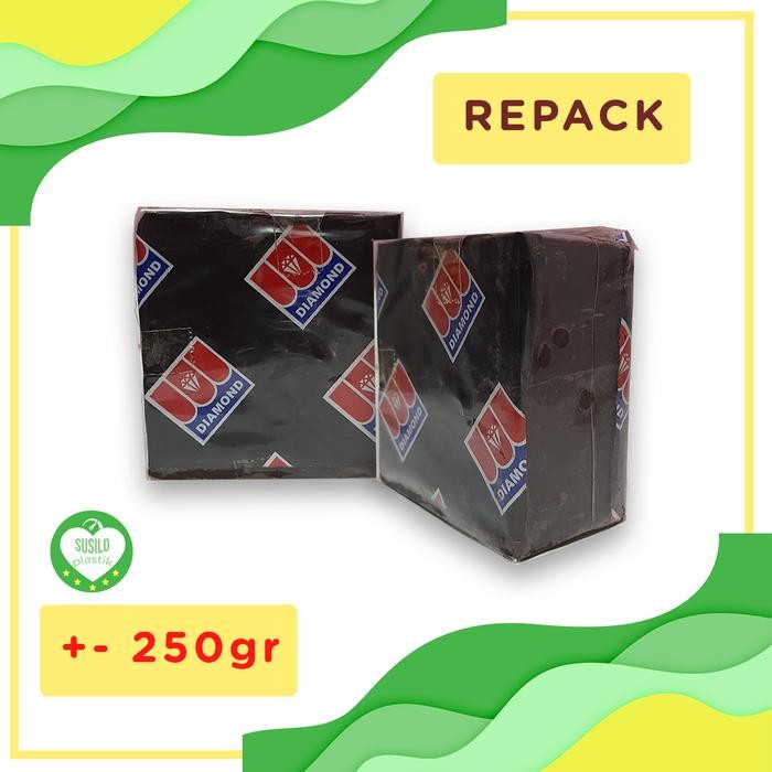 

New DCC Coklat Blok Diamond +- 250gr Dark Repack Expired 2022