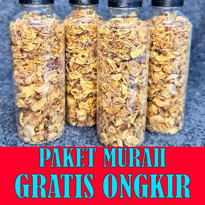 

New 4 BOTOL BAWANG GORENG PAKET MURAH MERIAH Instan Masakan Spices Rempah Bahan Pedas