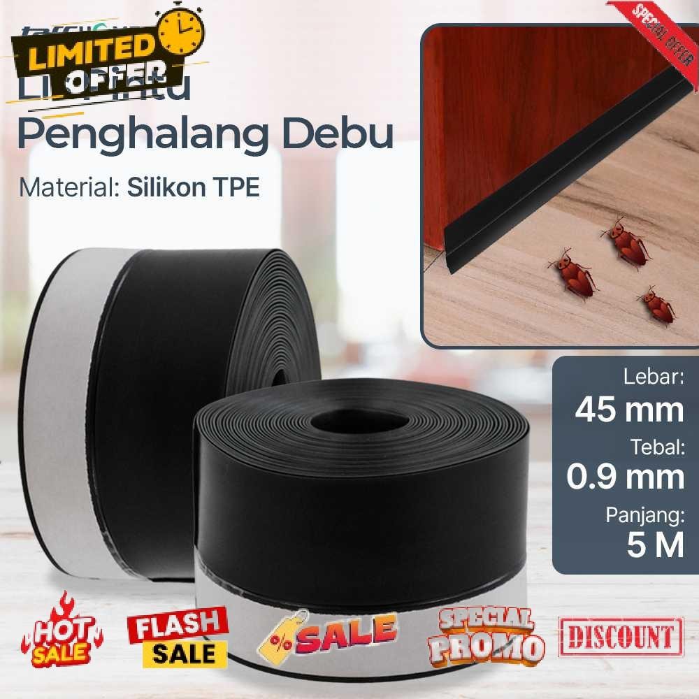 

Termurah TaffHOME Lis Pintu Penghalang Debu Door Seal Strip Silicone TPE - EACC25 Diskon