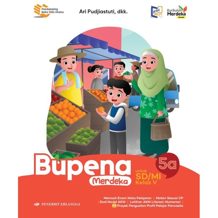 BARU & ORIGINAL BUKU BUPENA MERDEKA SD/M KELAS 5A KURIKULUM MERDEKA REVISI