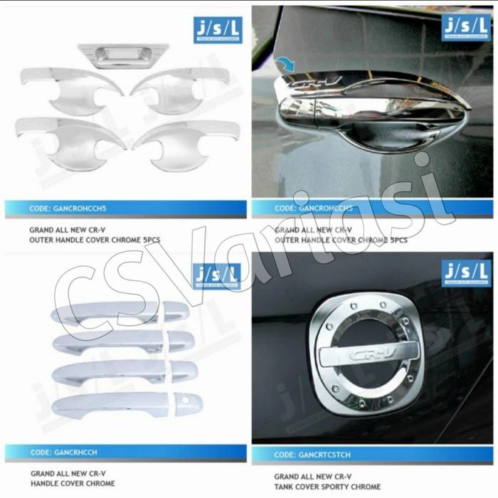 Paket Outer Handle Tank Cover Crv 2013-2016 Chrome
