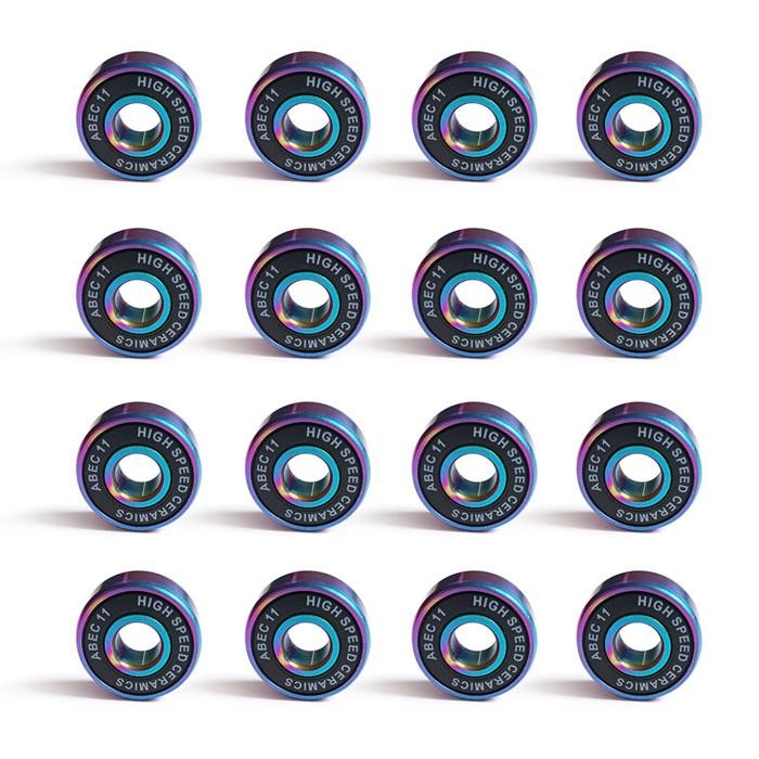 16 PCS ABEC 11 SPEED Bearing CERAMIC Hybrid inline skate skateboard Promo