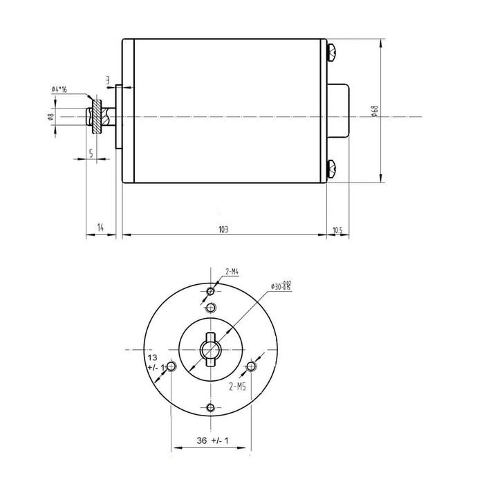 DC Motor Scooter MY6812 120W 24V New Terbaru