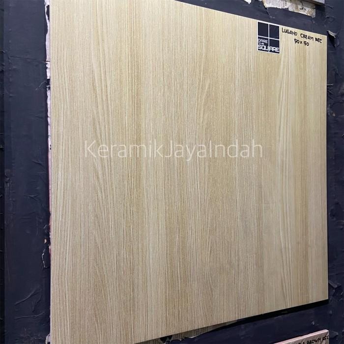 [Expert] INUM LUGANO REC 50 x 50 MATT KERAMIK LANTAI DINDING SERAT KAYU