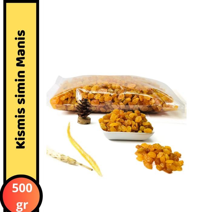 

Kismis Simin Manis Kristal 1 Kg Madinah - Kurma Elshanum Organik Bebas Gula Rendah Gula Fruity Food