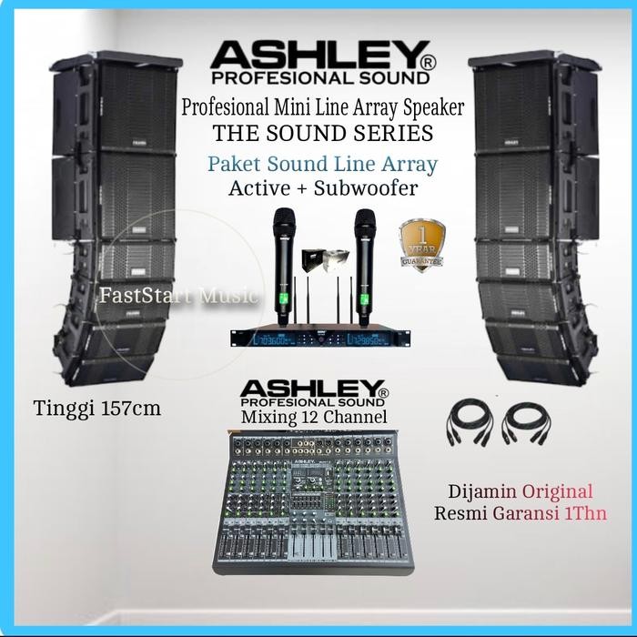 Paket Sound System Line Array Aktif 8 Pcs Ashley The Sound Subwoofer 4