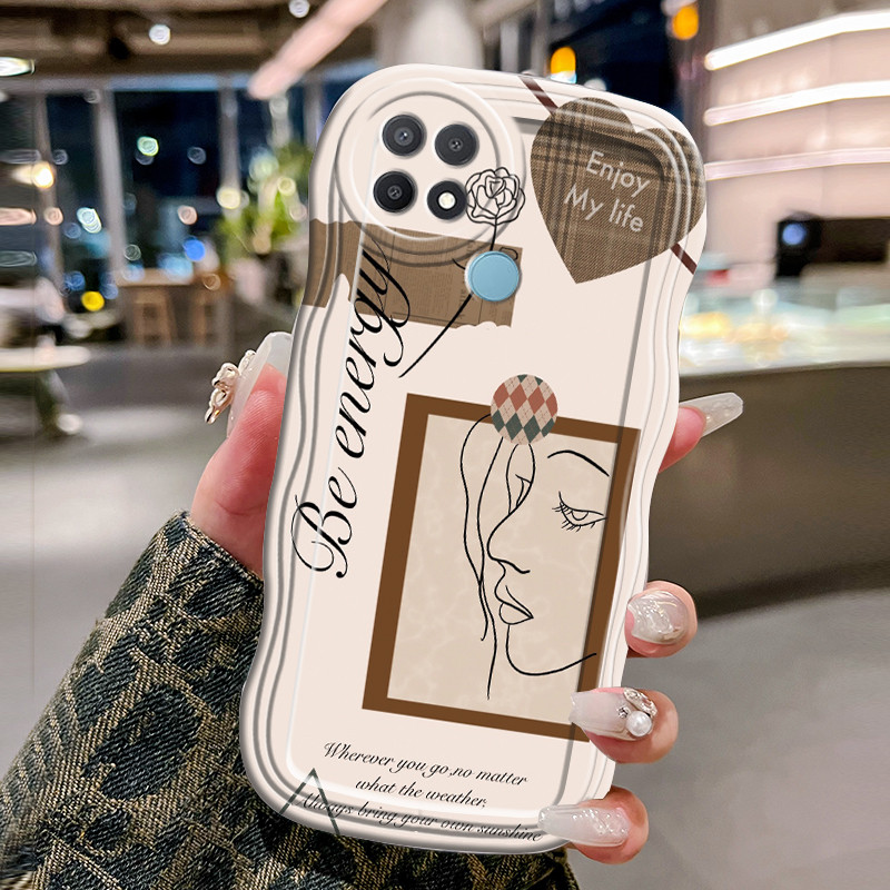 Casing Hp Untuk OPPO A15 A15s A35 Case Softcase Kesing Sketsa Foto Kecantikan ponsel Cesing terbuat 
