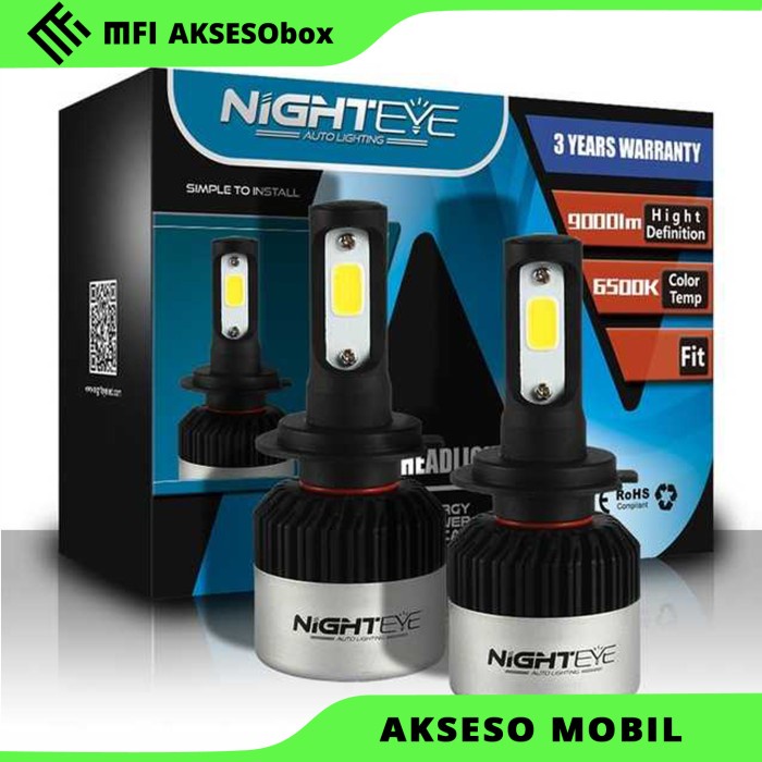 Ambil Sekarang Juga Lampu Mobil H11 H4 Headlight Led Novsight Cob 9000 Lumens 2 Pcs Hi Lo