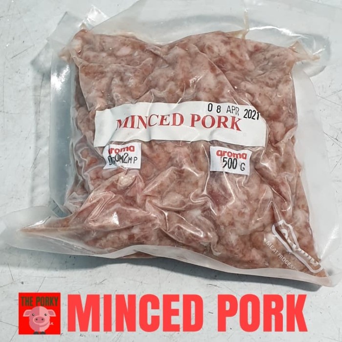 

MINCED PORK DAGING BABI GILING VACUUM AROMA BALI @500GRAM KODE 79