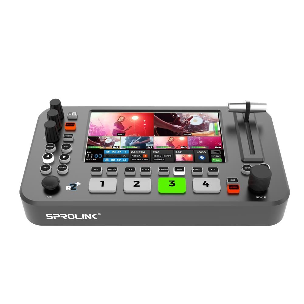 New New SPROLINK NEOLIVE R2 Plus 4 Channel Video Mixer Switcher with USB 3.0 Video Capture Live Stre