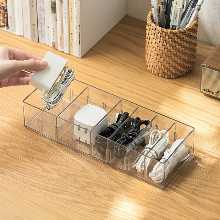 

IUIGA 8 Compartment Cable Management Box - Tempat Kabel/Aksesoris