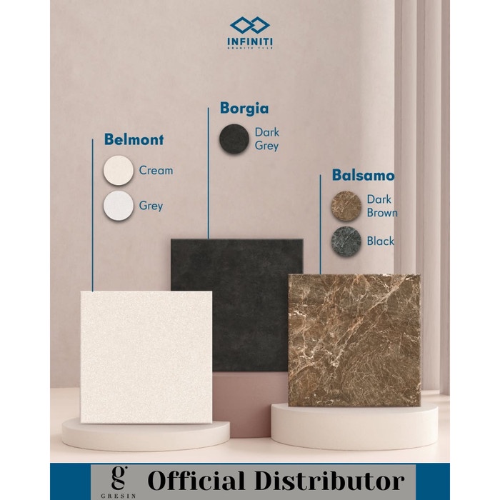 Balsamo Dark Brown Infiniti 80x80 Matt Infiniti Granite Tile