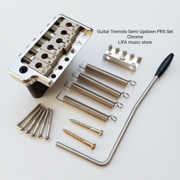 Guitar Tremolo Semi Updown PRS Set Chrome