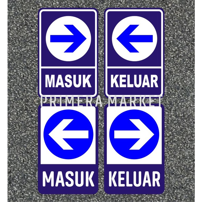 

READY RAMBU ATAU PAPAN PETUNJUK KELUAR MASUK B COD