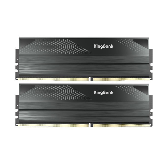 TERBARU - KINGBANK DARK DDR5 96GB (2x48) 6400MHz CL32 Black Heatsink RAM PC