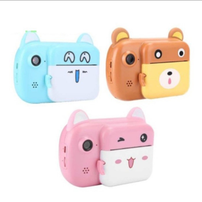 Kids CameraThermal Printer Kamera Pocket Digital Cetak