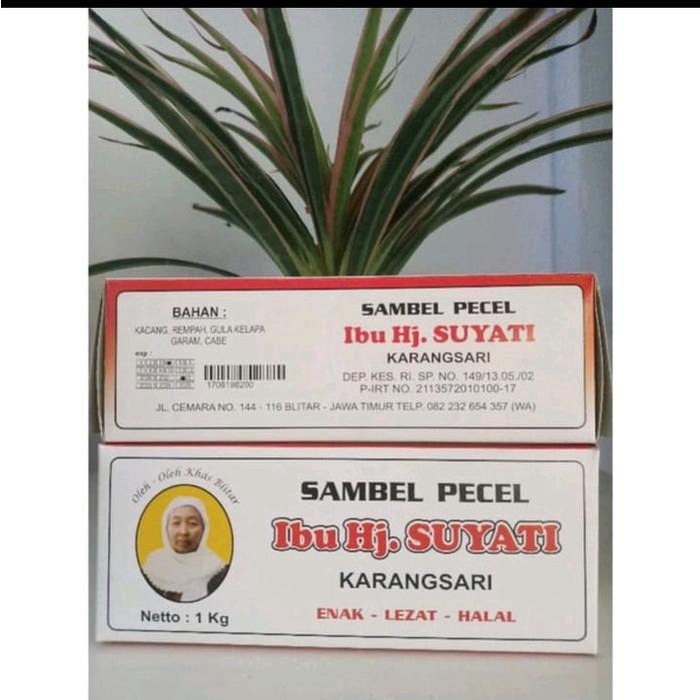 

terbaru !!! sambel pecel ibu hj suyati 1 kg ready