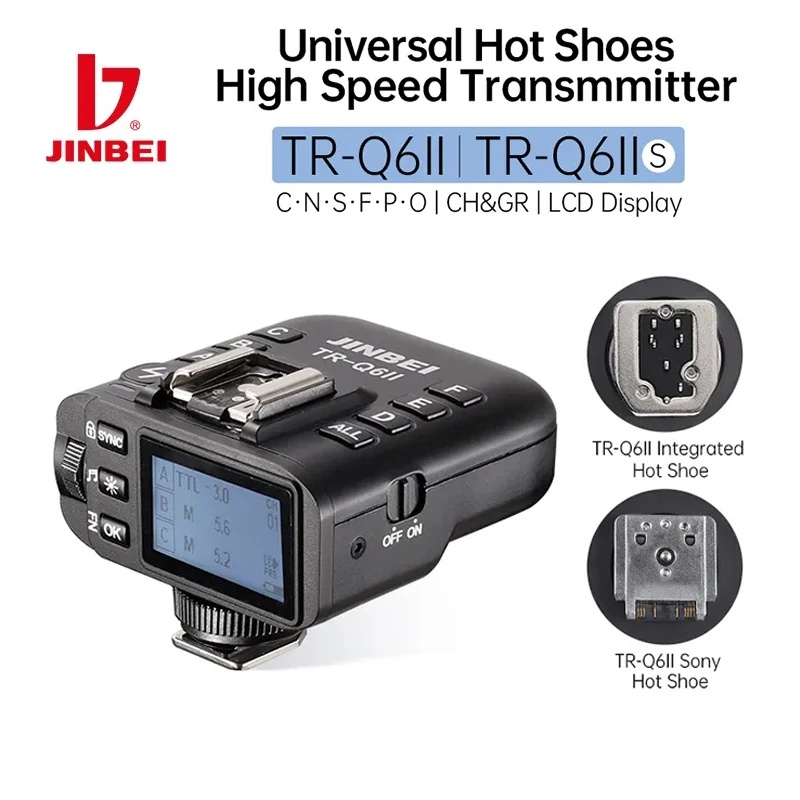 HLA TR-Q6II Flash Trigger 2.4G TTL HSS High-speed SYNC Speedlite receiver Transmitter for Canon Niko
