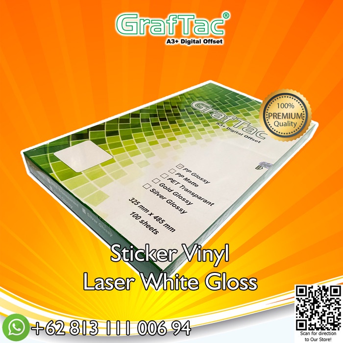 

Stiker Vinyl Laser A3+ GRAFTAC ecer