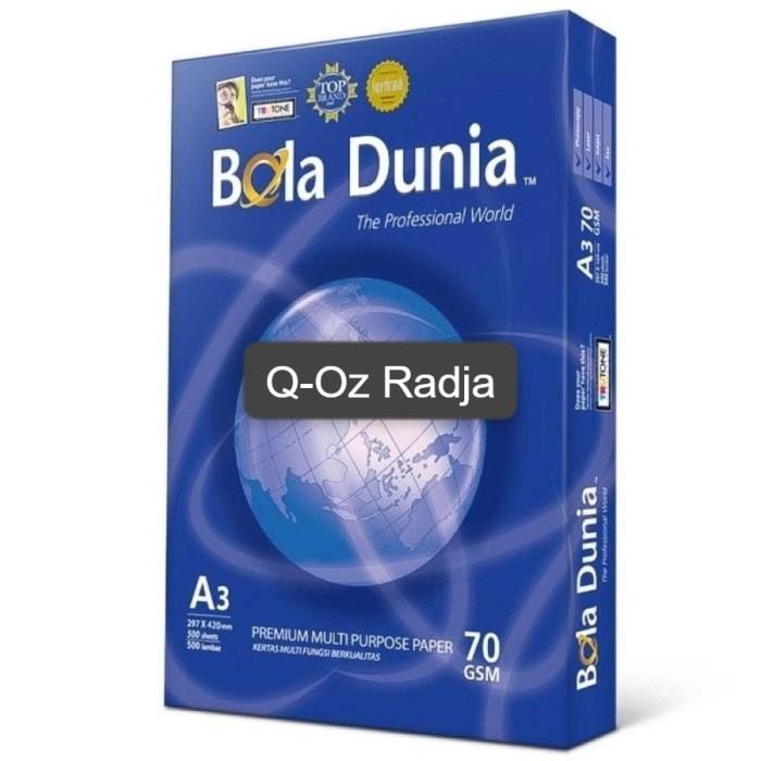

Kertas HVS Bola Dunia A3 70 gr / 80 gr - 70gr Bola Dunia