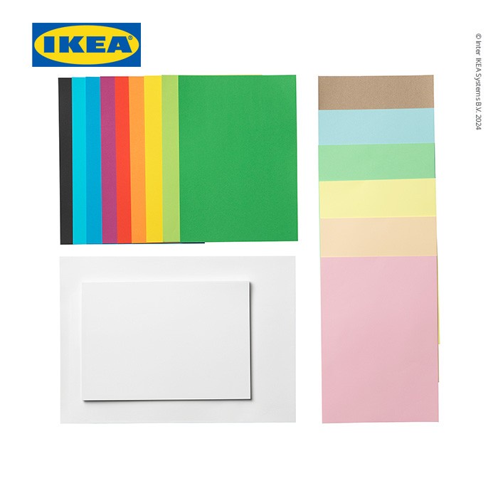

IKEA MLA Kertas Aneka Warna / Ukuran Campuran