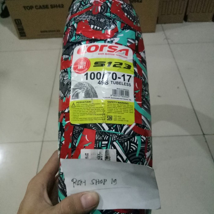 Ban Corsa S123 Ukuran 100/70-17 Tubeless