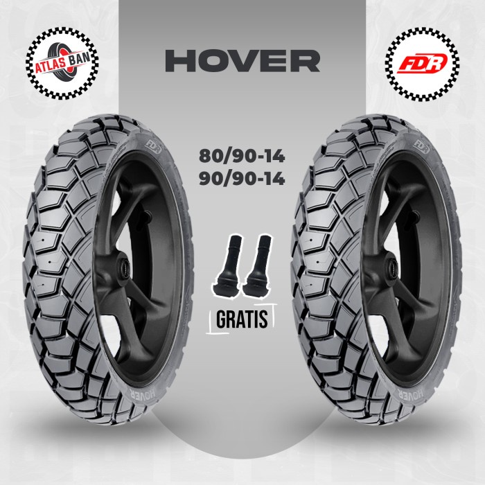 Paket Ban Tubles Motor Matic Fdr Hover 80/90 - 90/90 Ring 14