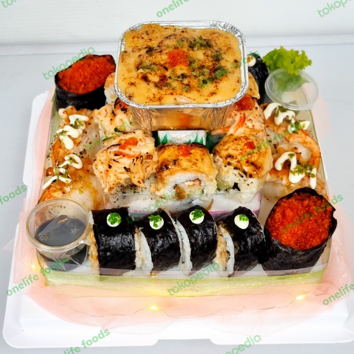 

SUSHI BIRTHDAY CAKE PIRAMID KODE 796